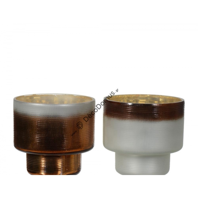 ΚΗΡΟΠΗΓΙΟ ΑΝΑΓΛΥΦΟ ΔΥΟ ΧΡΩΜΑΤΑ ΣΤΟ ΕΣΩΤΕΡΙΚΟ ΑΣΗΜΕΝΙΟ ΧΡΥΣΟ KAEMINGK Γυαλί 8*Υ8