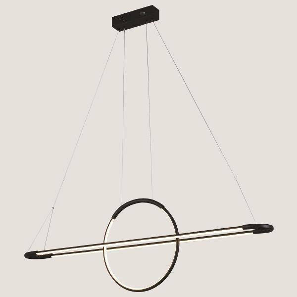 ΦΩΤΙΣΤΙΚΟ ΚΡΕΜΑΣΤΟ ΓΡΑΜΜΙΚΟ LED 45W 3000Κ 120X150 ΜΑΥΡΟ Αλουμίνιο 120*2.5*Υ150