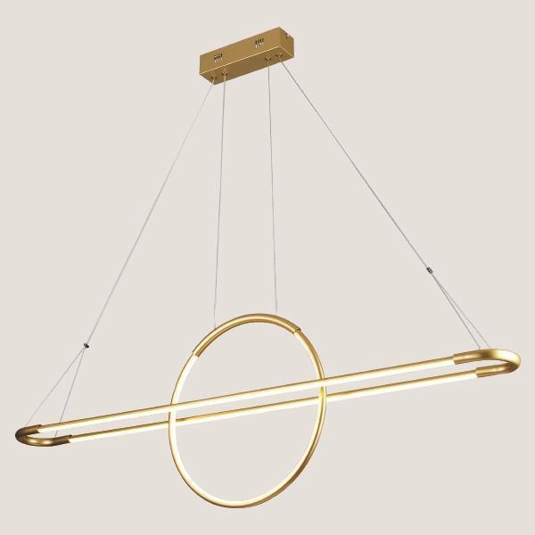 ΦΩΤΙΣΤΙΚΟ ΚΡΕΜΑΣΤΟ ΓΡΑΜΜΙΚΟ LED 45W 3000Κ 120X150 ΧΡΥΣΟ Αλουμίνιο 120*2.5*Υ150