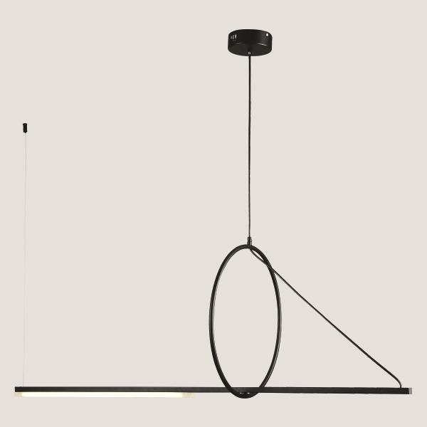 ΦΩΤΙΣΤΙΚΟ ΚΡΕΜΑΣΤΟ LED 15W 120X45 ΜΑΥΡΟ Αλουμίνιο 120*45*Υ150