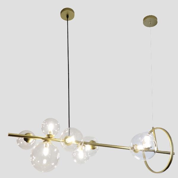 ΦΩΤΙΣΤΙΚΟ ΚΡΕΜΑΣΤΟ 8XG9W 1000X250 ΧΡΥΣΟ Μέταλλο 96*36*Υ125