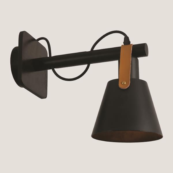 ΑΠΛΙΚΑ ΤΟΙΧΟΥ Ε27 310X150X170 ΜΑΥΡΟ Μέταλλο 31*21.75