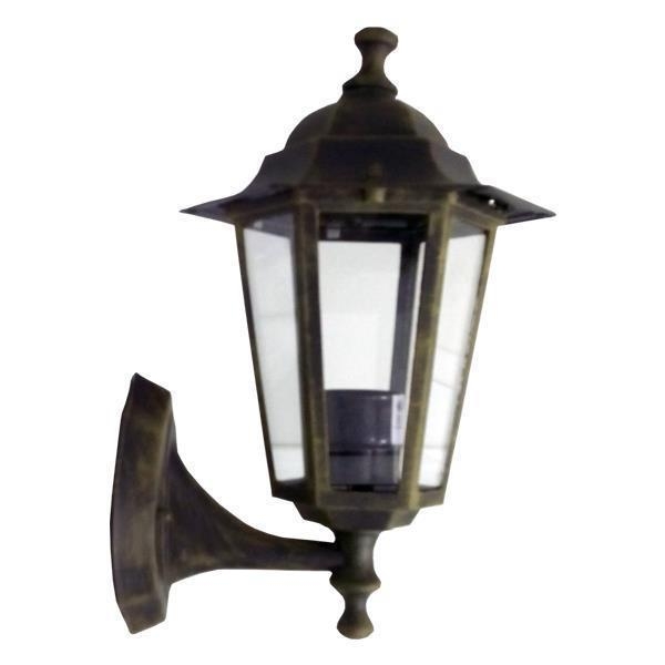 ΑΠΛΙΚΑ ΤΟΙΧΟΥ ΑΛΟΥΜΙΝΙΟΥ ΕΞΑΓΩΝΗ ΜΠΡΟΝΖΕ ΠΡΟΣ ΤΑ ΠΑΝΩ E27 Γυαλί 160*220*340YMM