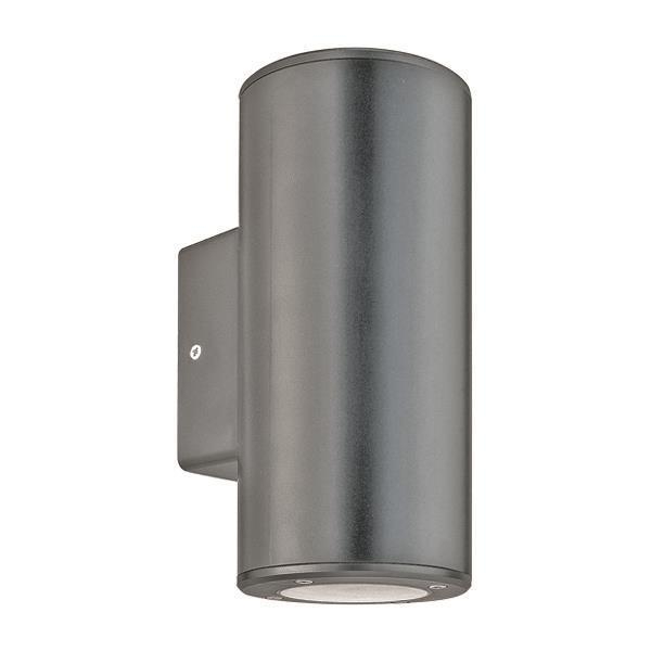 ΑΠΛΙΚΑ ΤΟΙΧΟΥ ΜΟΝΗ ΣΤΡΟΓΓΥΛΗ UP-DOWN GU10 ΓΚΡΙ Συνθετικό 76*99*186YMM