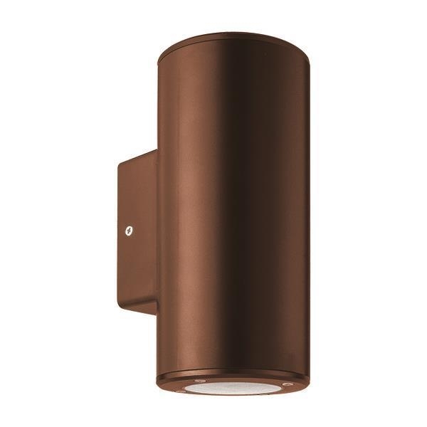 ΑΠΛΙΚΑ ΤΟΙΧΟΥ ΜΟΝΗ ΣΤΡΟΓΓΥΛΗ UP-DOWN GU10 ΑΝΤΙΚΕ ΧΑΛΚΟΥ Συνθετικό 76*99*186YMM