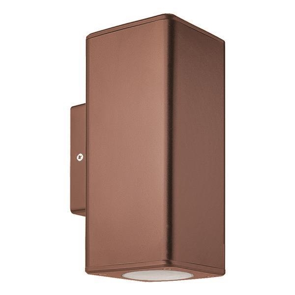 ΑΠΛΙΚΑ ΤΟΙΧΟΥ ΜΟΝΗ ΤΕΤΡΑΓΩΝΗ UP-DOWN GU10 ΑΝΤΙΚΕ ΧΑΛΚΟΥ Συνθετικό 99*76*186YMM