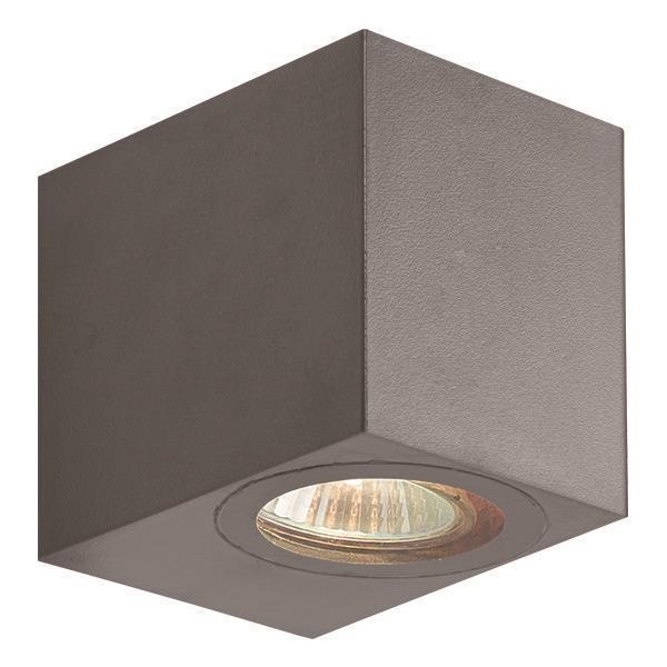 ΑΠΛΙΚΑ ΤΟΙΧΟΥ DOWN ΤΕΤΡΑΓΩΝΗ GU10 IP54 ΓΡΑΦΙΤΗΣ Συνθετικό 70*80*95YMM