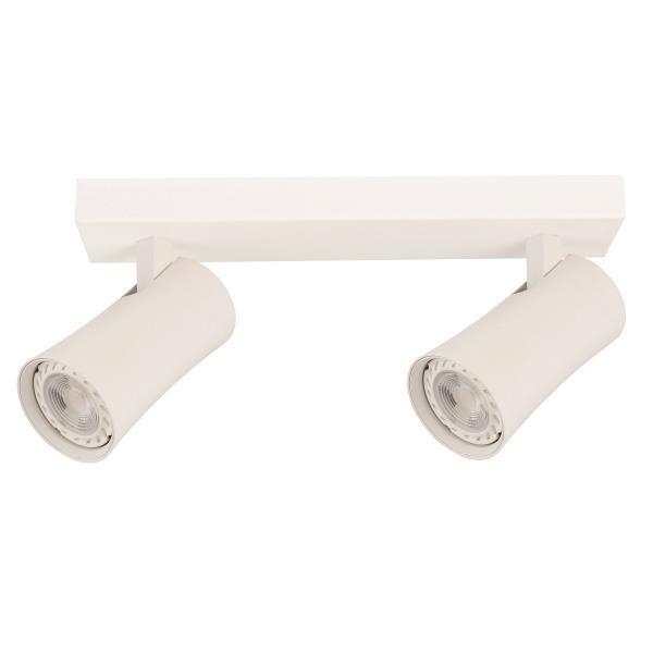 ΣΠΟΤ ΟΡΟΦΗΣ ΔΙΠΛΟ GU10 S1901 ΛΕΥΚΟ Αλουμίνιο 280*60*111ΥΜΜ