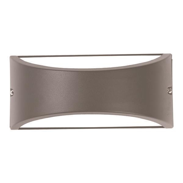 ΑΠΛΙΚΑ ΤΟΙΧΟΥ ΟΒΑΛ E27 MAX 10W LED 220X99X100 IP54 ΓΚΡΙ PRO Αλουμίνιο 220*99*100ΥΜΜ