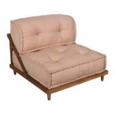 OKING PS33 ΠΟΛΥΘΡΟΝΑ ΑΠΟ ΜΑΣΙΦ ΞΥΛΟ MANGO ΜΕ ΜΑΞΙΛΑΡΙΑ ΣΕ ΜΠΕΖ ΧΡΩΜΑ 80Χ80Χ60CM Ξύλο Μ0.8Π0.8Υ0.8