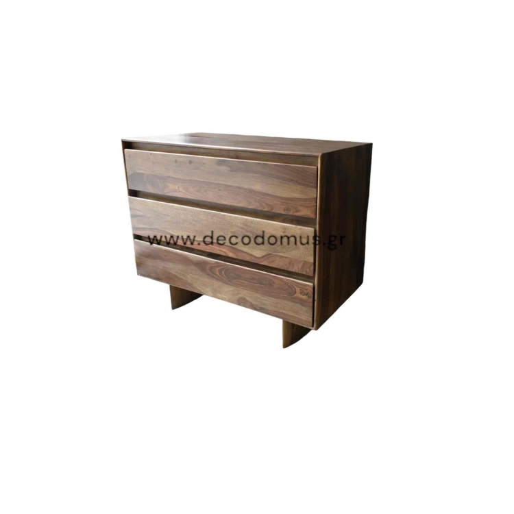 ΣΥΡΤΑΡΙΕΡΑ ΜΕ 3 ΣΥΡΤΑΡΙΑ ΑΠΟ ΜΑΣΙΦ ΞΥΛΟ ΚΑΡΥΔΙΑΣ ΣΕ ΦΥΣΙΚΟ ΧΡΩΜΑ 90Χ45Χ74CM Ξύλο Μ0.9Π0.45Υ0.74