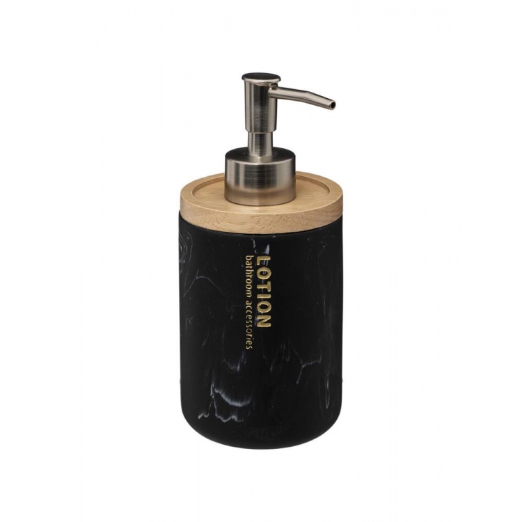 DISPENSER ΚΕΡΑΜΙΚΟ ΜΕ BAMBOO ΜΑΥΡΟ 270ml Bamboo 0.07*Y0.175