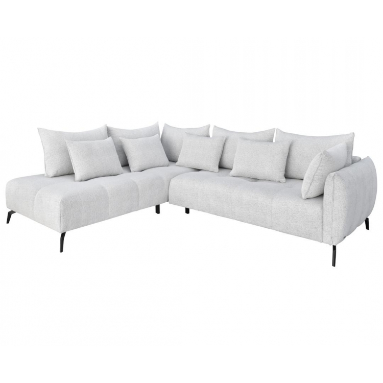 Γωνιακός καναπές Casablanca Δεξιάς φοράς Λευκό 275x222x90εκ. Μελαμίνη Μ2.75Π2.22Y0.9