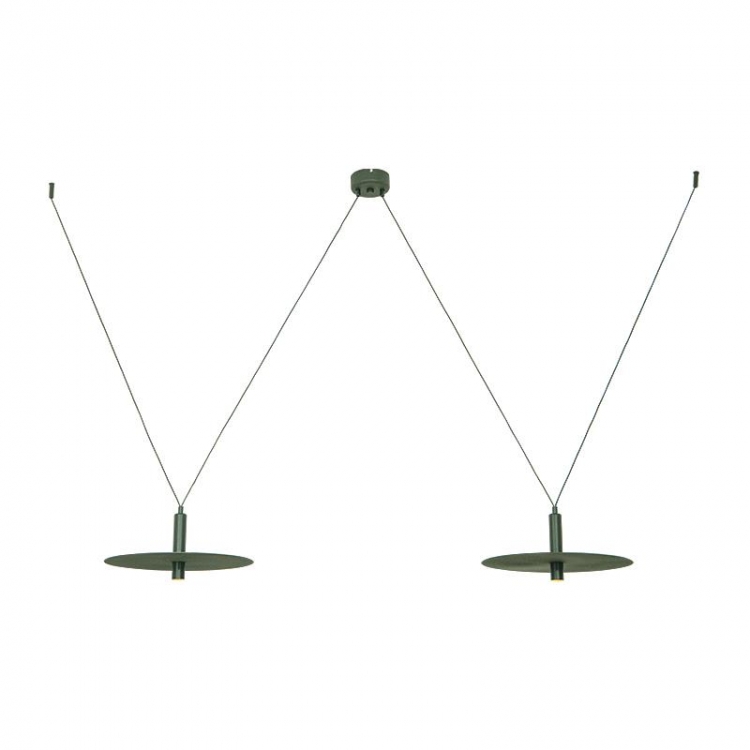 ΚΕΜΑΣΤΟ ΦΩΤΙΣΤΙΚΟ LED 2X7W 3000K ΜΕΤΑΛΛΙΚΟ ΠΡΑΣΙΝΟ Μέταλλο Μ1.8Π0.4Υ1.3