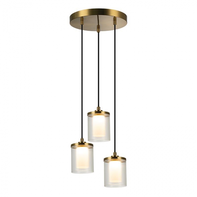 ΚΡΕΜΑΣΤΟ LED ΦΩΤΙΣΤΙΚΟ 20W 3000K ΜΕΤΑΛΛΟ-ΓΥΑΛΙ ΧΡΥΣΟ Μέταλλο Φ0.3*Υ0.175