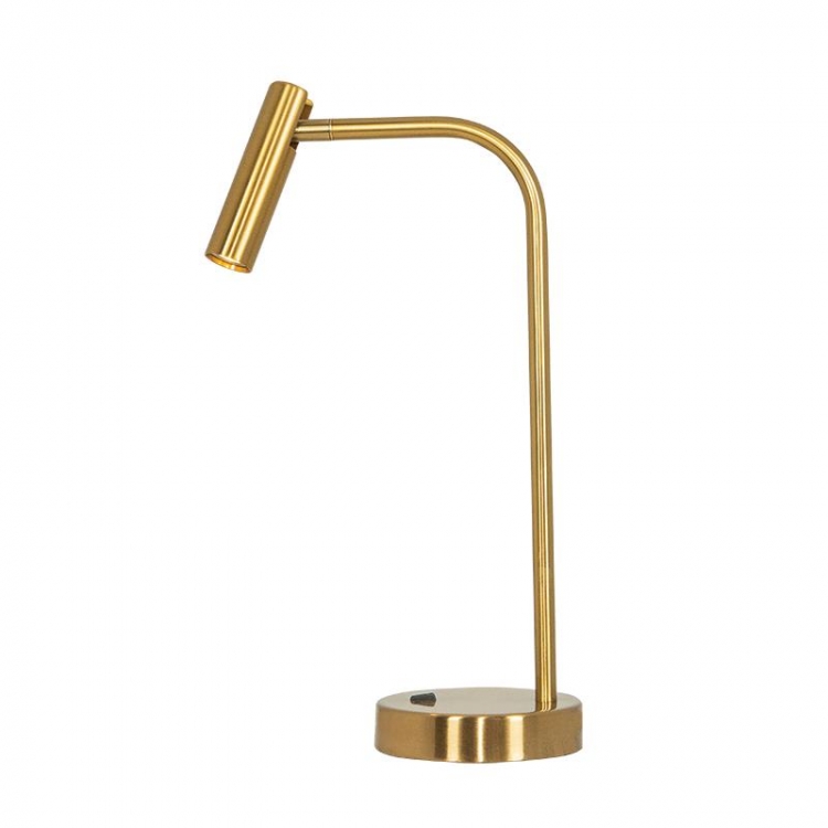 ΕΠΙΤΡΑΠΕΖΙΟ LED ΦΩΤΙΣΤΙΚΟ 2,5W 3000K ΜΕΤΑΛΛΟ-ΑΛΟΥΜΙΝΙΟ ΧΡΥΣΟ Μέταλλο Φ0.12*Υ0.385