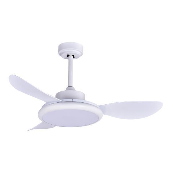 ΑΝΕΜΙΣΤΗΡΑΣ ΟΡΟΦΗΣ ΛΕΥΚΟΣ ΜΕ LED ΦΩΣ ΚΑΙ ΚΟΝΤΡΟΛ Φ107 DC 35W Μέταλλο Φ1.07*Υ0.305