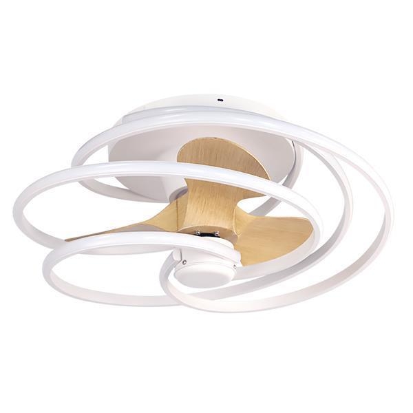 ΑΝΕΜΙΣΤΗΡΑΣ ΟΡΟΦΗΣ ΛΕΥΚΟ ΚΑΙ ΞΥΛΟ ΜΕ LED ΦΩΣ ΚΑΙ ΚΟΝΤΡΟΛ Φ68 DC 26W Μέταλλο Φ0.68*Υ0.3