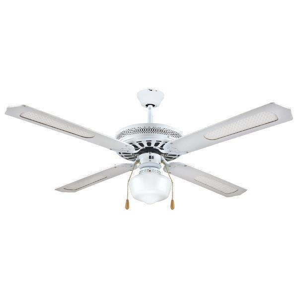 ΑΝΕΜΙΣΤΗΡΑΣ ΟΡΟΦΗΣ ΜΕ 1ΦΩΣ E27 ΛΕΥΚΟΣ Φ132 70W Μέταλλο Φ1.32*Υ0.45