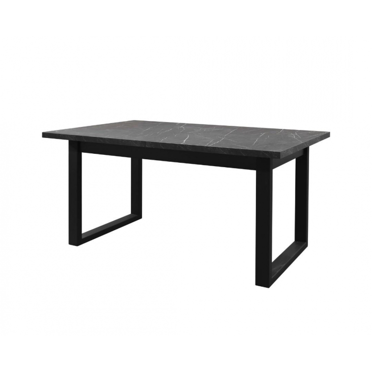 Επεκτεινόμενη τραπεζαρία από 160 έως 240 Pablo plus Μαύρο μάρμαρο Μελαμίνη Μ1.6Π0.9Υ0.77