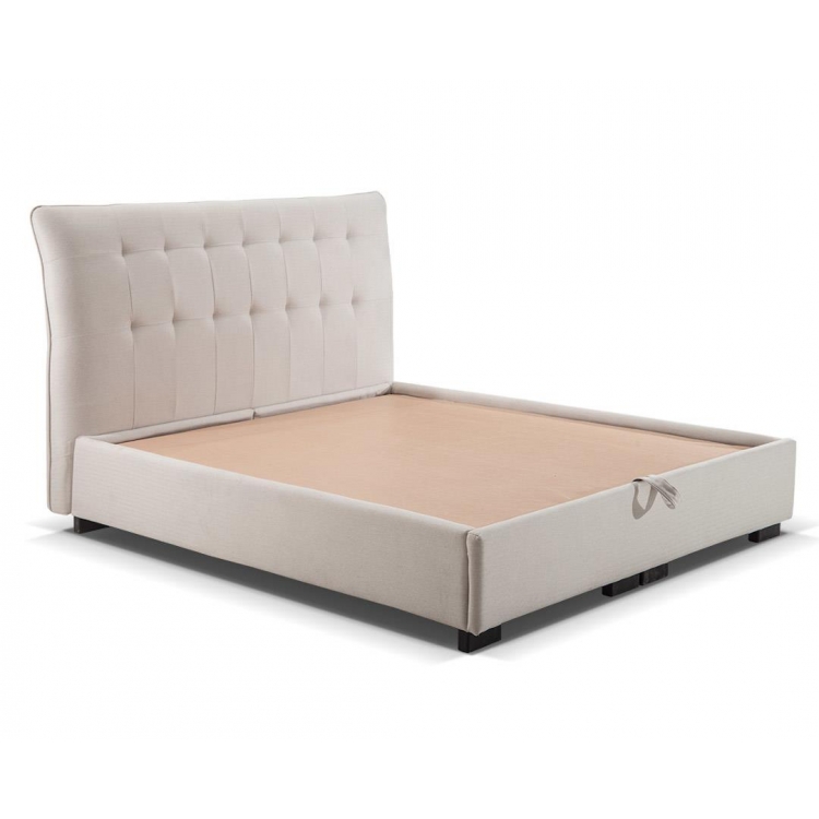 Κρεβάτι με αποθηκευτικό χώρο και σομιέ VM- DREAM με επιλογή υφάσματος 160X200 Ξύλο Μ1.74Π2.35Υ1.25