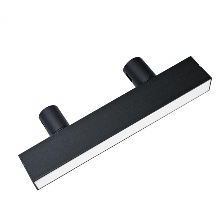 ΓΡΑΜΜΙΚΟ ΦΩΤΙΣΤΙΚΟ LED 10W 3000K ΓΙΑ ΕΥΚΑΜΠΤΗ ΡΑΓΑ ΜΑΥΡΟ Αλουμίνιο Μ0.30Π0.034Υ0.05