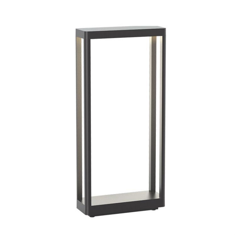 ΦΩΤΙΣΤΙΚΟ ΔΑΠΕΔΟΥ ΕΞΩΤΕΡΙΚΟΥ ΧΩΡΟΥ LED 10W 3000Κ ΓΡΑΦΙΤΗΣ ΑΛΟΥΜΙΝΙΟΥ Γυαλί Μ0.085Π0.23Υ0.50