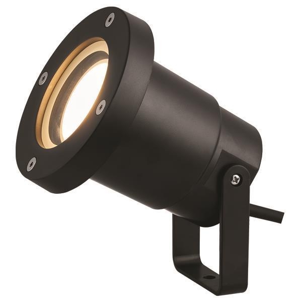 ΣΠOT ΚΗΠΟΥ ΠΛΑΣΤΙΚΟ GU10 IP65 230V Φ95X100 ΜΑΥΡΟ Γυαλί Φ0.095*Υ0.1
