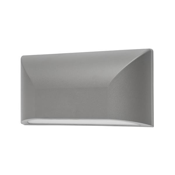 ΑΠΛΙΚΑ ΤΟΙΧΟΥ LED SLIM 6W IP65 220-240V 4000K 220X51X113mm ΓΚΡΙ PRO Συνθετικό Μ0.22Π0.113Υ0.051