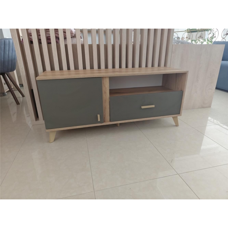 Επιπλο τηλεόρασης Porto Artisan/Γκρι 120x40x51εκ. Μελαμίνη Μ1.20Π0.4Υ0.51