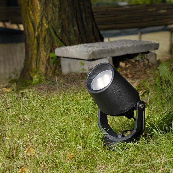 FUMAGALLI MINITOMMY EL SPIKE ΠΡΟΒΟΛΕΑΣ ΜΑΥΡΟΣ ΜΕ ΚΑΡΦΙ 3,5W GU10 310x122x135mm 2CCT (2700/4000K) Ρητίνη Μ0.118Π0.122Υ0.310