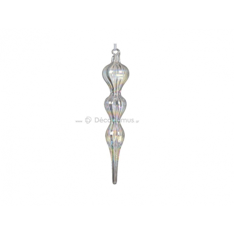 ΓΥΑΛΙΝΟ ΣΤΟΛΙΔΙ ΔΙΑΦΑΝΟ ΙΡΙΔΙΖΟΝ ΣΕ 3 ΣΧΕΔΙΑ KAEMINGK Γυαλί Φ0.038*Υ0.18