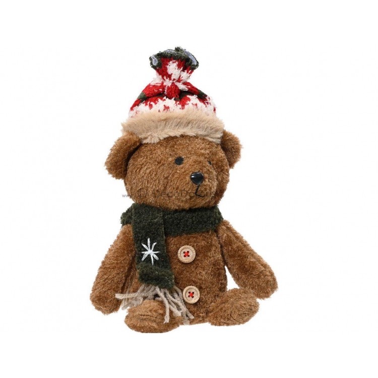 ΛΟΥΤΡΙΝΟ ΑΡΚΟΥΔΑΚΙ ΜΕ ΚΟΚΚΙΝΟ ΣΚΟΥΦΟ KAEMINGK Συνθετικό Μ0.14Π0.09Υ0.23