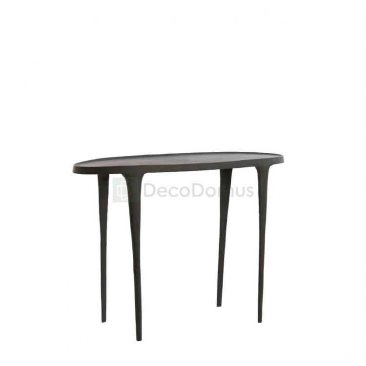 ΜΕΤΑΛΛΙΚΗ ΚΟΝΣΟΛΑ ``ARICA``ΜΑΥΡΟ ΜΑΤ Αλουμίνιο Μ1.10Π0.43Υ0.80