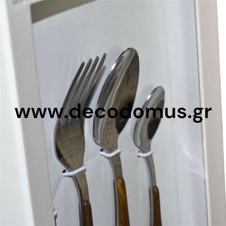 ΚΟΥΤΑΛΟΠΙΡΟΥΝΑ ΜΕ ΞΥΛΙΝΗ ΛΑΒΗ ΣΕΤ 24 ΤΕΜΑΧΙΩΝ TOGNANA Μέταλλο