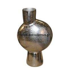 ΒΑΖΟ ``ΒΕΝΟΑ`` 8X17X26 ΑΚΑΤΕΡΓΑΣΤΟ  ΝΙΚΕΛ Light & Living Αλουμίνιο Μ0.08Π0.17Υ0.26