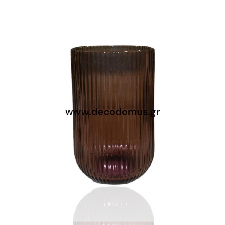 ΠΟΤΗΡΙ ΣΩΛΗΝΑΣ ΜΩΒ ΑΝΑΓΛΥΦΟ ΓΥΑΛΙΝΟ 426ml 6 TMX Γυαλί Φ0.078*Υ0.13