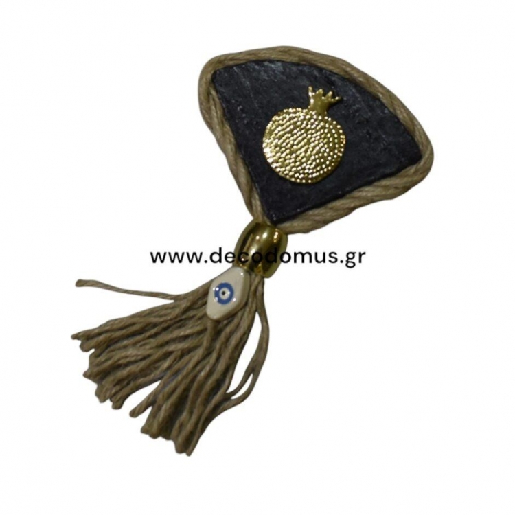 ΓΟΥΡΙ  ΤΡΙΓΩΝΗ MAYPH ΠΕΤΡΑ  ΜΕ POΔΙ ΚΑΙ ΣΧΟΙΝΙ Πέτρα 11*17*3Υ