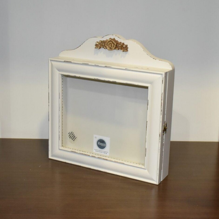 KORRESCRAFT-ΣΤΕΦΑΝΟΘΗΚΗ ΞΥΛΙΝΗ 30Χ29 FLOWERS-ALMOND WOOD Ξύλο Μ0.30Π0.29Υ0.065