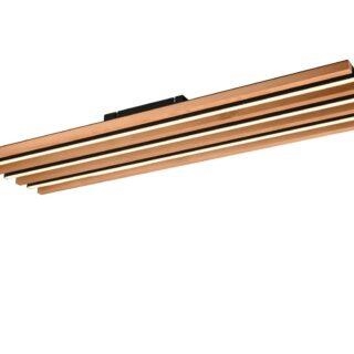 ΦΩΤΙΣΤΙΚΟ ΟΡΟΦΗΣ ΦΥΣΙΚΟ ΞΥΛΟ ΚΑΙ ΜΑΥΡΟ ΜΑΤ ΜΑΚΡΟΣΤΕΝΟ 114ΕΚ FONTANA TRIO Μέταλλο M1.14Π0.30Υ0.06