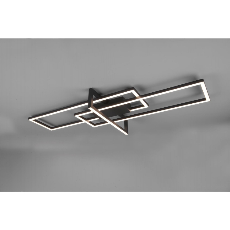 ΦΩΤΙΣΤΙΚΟ ΟΡΟΦΗΣ ΜΑΥΡΟ  ΜΑΤ SALINAS TRIO Μέταλλο Μ1.00Π0.40Υ0.11