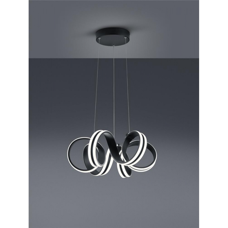 ΚΡΕΜΑΣΤΟ ΦΩΤΙΣΤΙΚΟ ΜΑΥΡΟ ΜΑΤ CARRERA TRIO Μέταλλο Φ0.55*Υ1.50