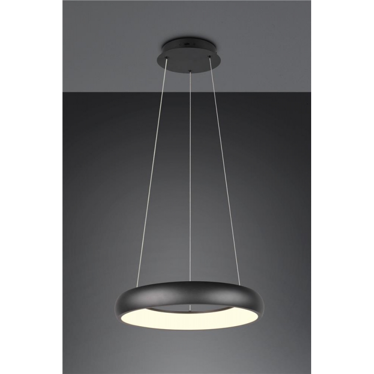 ΚΡΕΜΑΣΤΟ ΦΩΤΙΣΤΙΚΟ ΜΑΥΡΟ ΜΑΤ Φ 46 CARDONA TRIO Μέταλλο Φ0.46*Υ1.50