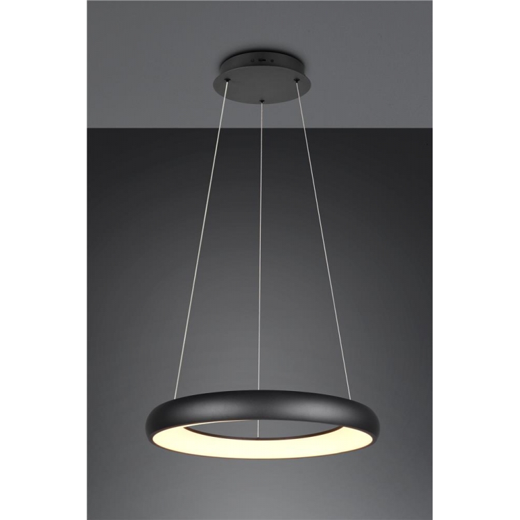 ΚΡΕΜΑΣΤΟ ΦΩΤΙΣΤΙΚΟ ΜΑΥΡΟ ΜΑΤ Φ 62 CARDONA TRIO Μέταλλο Φ0.62*Υ1.50