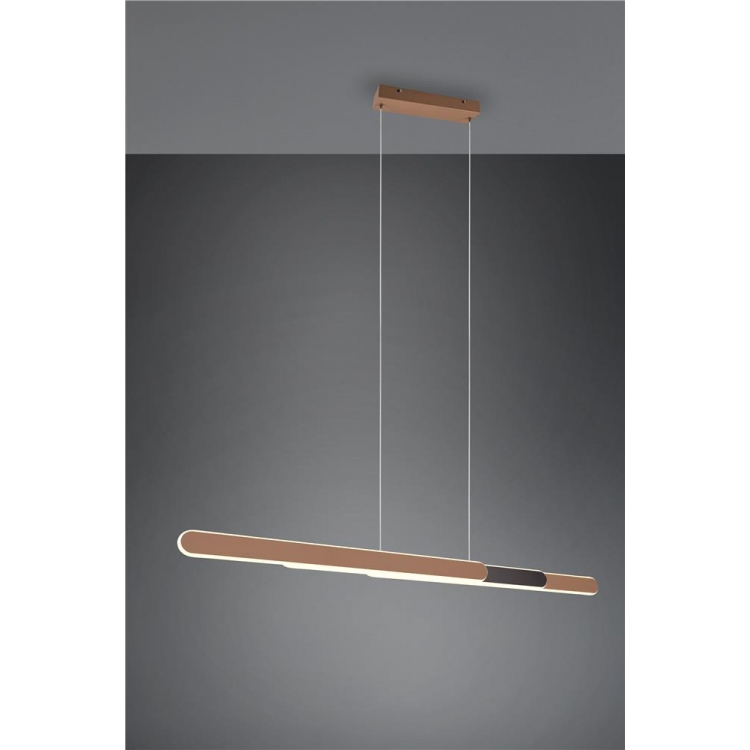 ΚΡΕΜΑΣΤΟ ΓΡΑΜMΙΚΟ ΦΩΤΙΣΤΙΚΟ  UP & DOWN ΕΠΕΚΤΕΙΝΟΜΕΝΟ  ΚΑΦΕ HELIOS TRIO Μέταλλο Μ0.825-1.30Π0.06Υ1.50