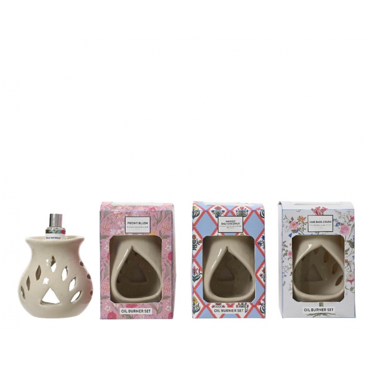 ΚΕΡΑΜΙΚΟ ΑΡΩΜΑΤΙΚΟ ME ΛΑΔΙ ΣΕ 4 ΑΡΩΜΑΤΑ Κεραμικό Μ0.088Π0.075Υ0.13