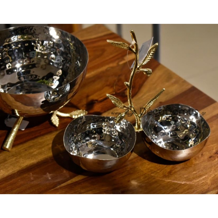 ΞΗΡΟΚΑΡΠΙΕΡΑ ΣΦΥΡΗΛΑΤΗ ΜΕ ΔΥΟ ΜΠΟΛ ΑΣΗΜΙ/ΧΡΥΣΗ Μέταλλο Μ0.21Π0.10Υ0.21