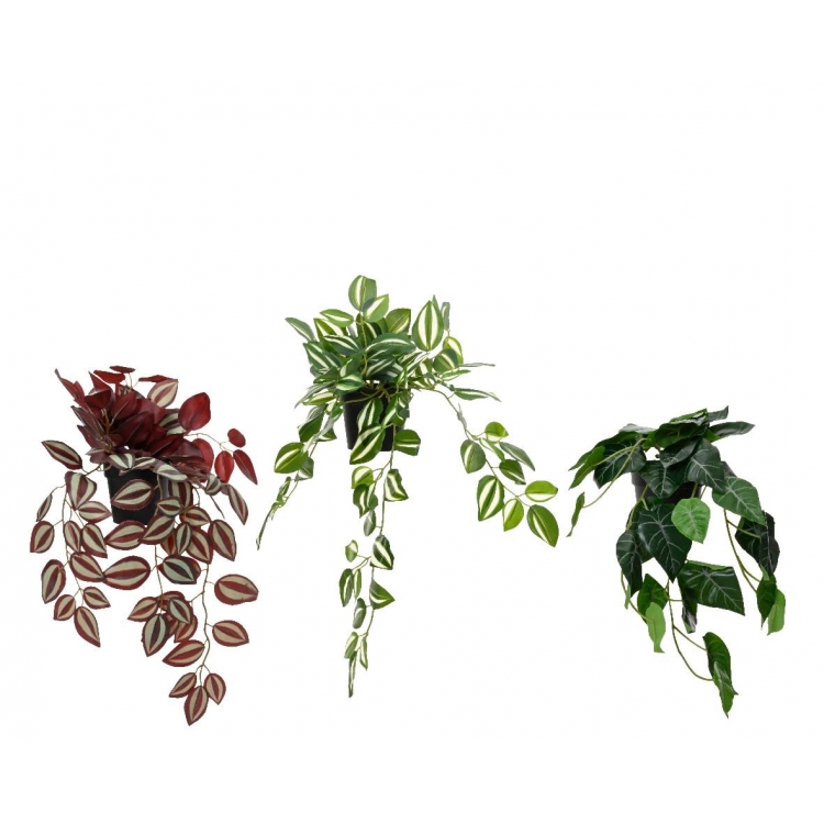 ΣΥΝΘΕΤΙΚΟ ΦΥΤΟ ΜΕ ΠΟΛΛΑ ΦΥΛΛΑ ΣΕ ΓΛΑΣΤΡΑ 3 ΧΡΩΜΑΤΑ Συνθετικό Μ0.50Π0.15Υ0.16