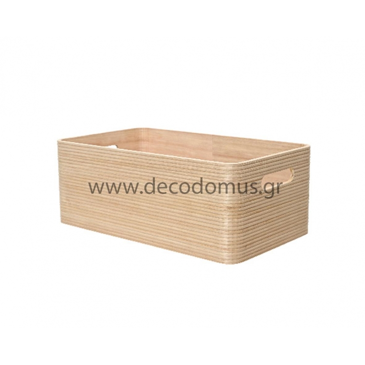 ΚΟΥΤΙ ΑΠΟΘΗΚΕΥΣΗΣ ΑΠΟ ΞΥΛΟ ΠΑΥΛΩΝΙΑΣ ΣΕ ΦΥΣΙΚΟ ΧΡΩΜΑ ΕΧΤRΑ LARGE Ξύλο Μ0.36Π0.21Υ0.13