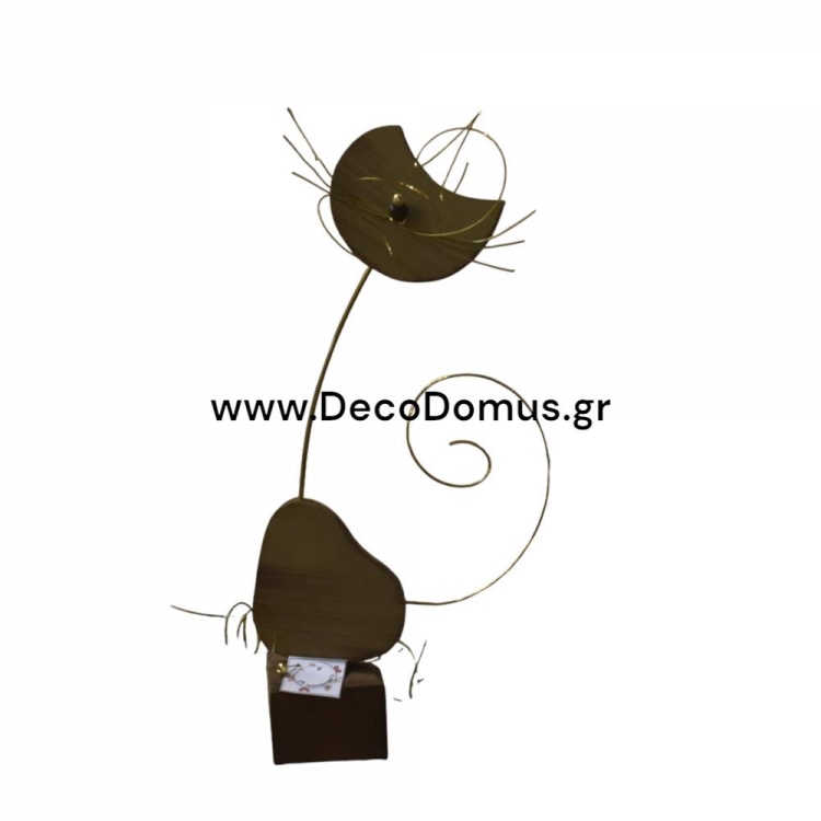 ΞΥΛΙΝΗ ΓΑΤΑ ΨΗΛΗ ΜΠΕΖ ΕΠΙΤΡΑΠΕΖΙΑ ΣΕ ΞΥΛΙΝΗ ΒΑΣΗ Μέταλλο Μ0.11Π0.04Υ0.21